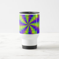 Mug espiral amarilla y morada