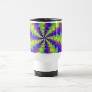 Taza De Viaje Mug espiral amarilla y morada