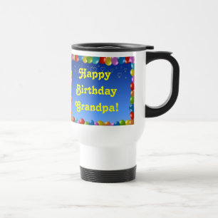 Taza De Viaje Mug Feliz cumpleaños abuelo