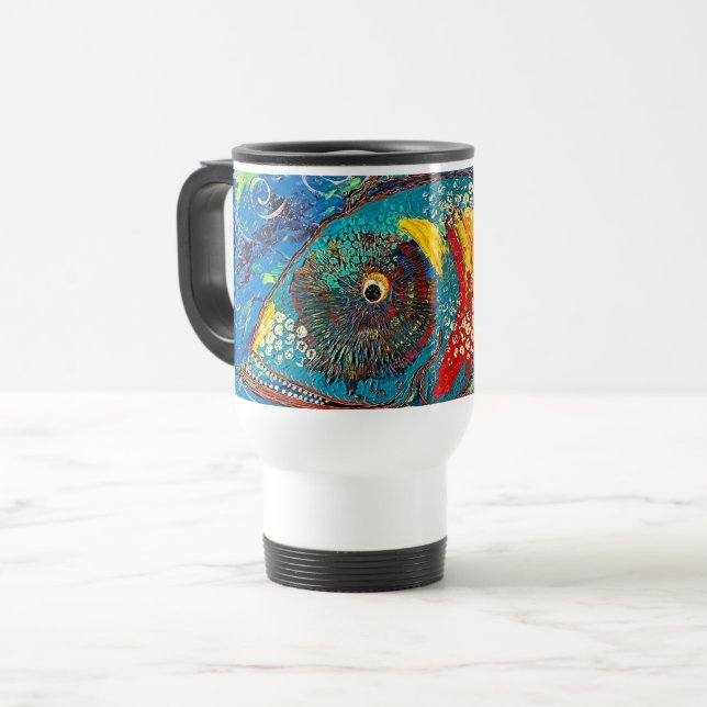 Taza De Viaje Mug Grinning Grouper (Anverso izquierdo)