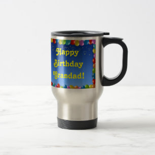 Taza De Viaje Mug Happy Birday Grandad