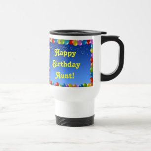 Taza De Viaje Mug Happy Birday Tía