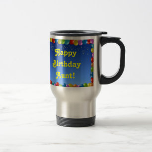 Taza De Viaje Mug Happy Birday Tía
