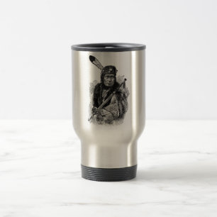 Taza De Viaje Mug Jefe Indio