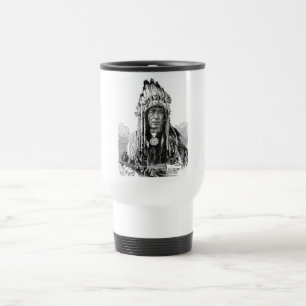 Taza De Viaje Mug Jefe Indio