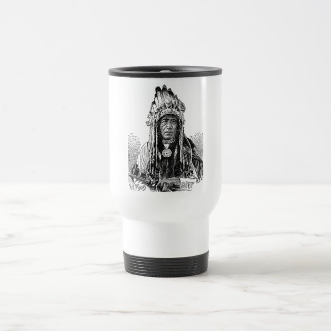 Taza De Viaje Mug Jefe Indio (Centro)