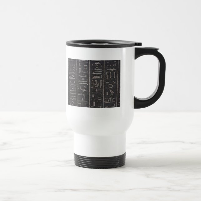 Taza De Viaje Mug. jeroglíficos egipcios (Derecha)