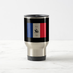 Taza De Viaje Mug Navidades de la bandera francesa Joyeux Noel