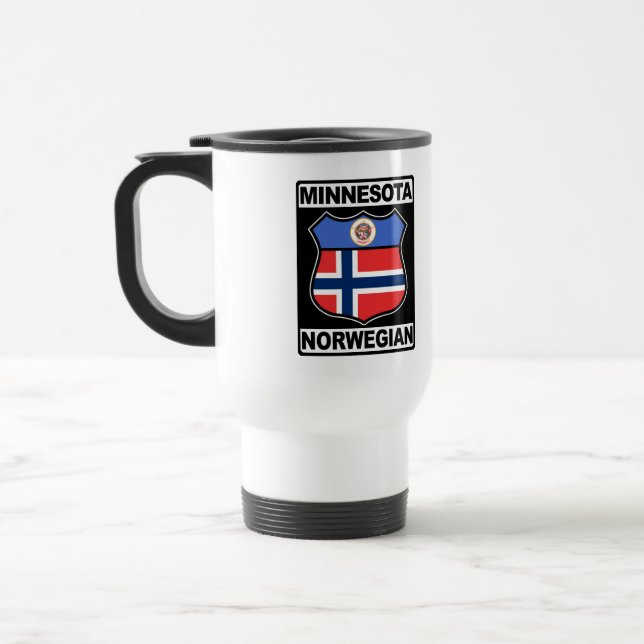 Taza De Viaje Mug Noruego Noruego de desplazamiento diario al tr (Izquierda)