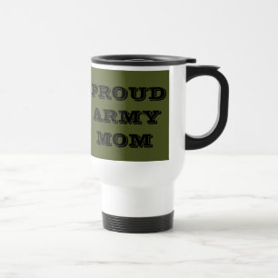 Taza De Viaje Mug Proud Army Mom