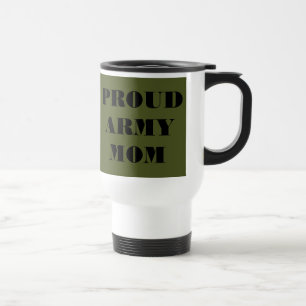 Taza De Viaje Mug Proud Army Mom