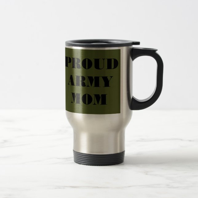 Taza De Viaje Mug Proud Army Mom (Derecha)
