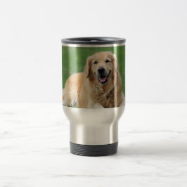 Taza De Viaje Mug. viaje de recuperador de oro