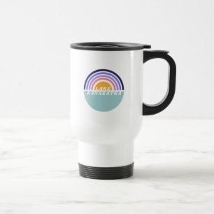 Taza De Viaje Mugre arco iris retro del lago K