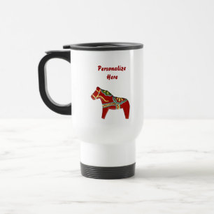 Taza De Viaje Mugre de caballo de Red Dala personalizada