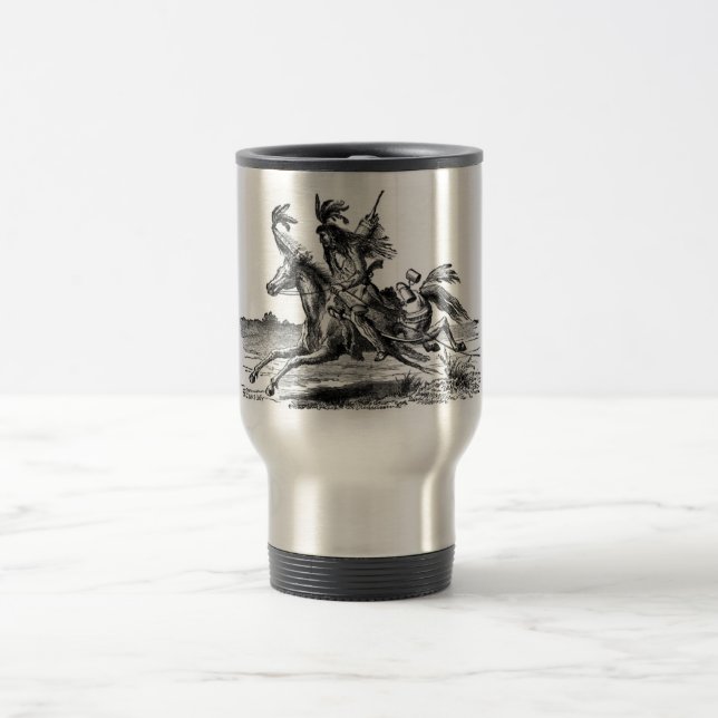 Taza De Viaje Mugre de caballo indio (Centro)
