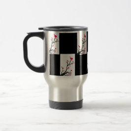 Taza De Viaje Mugre de corazón de la corteza negra2