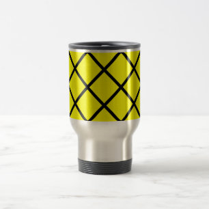 Taza De Viaje Mugre de cruces de líneas de la crisis negra amari