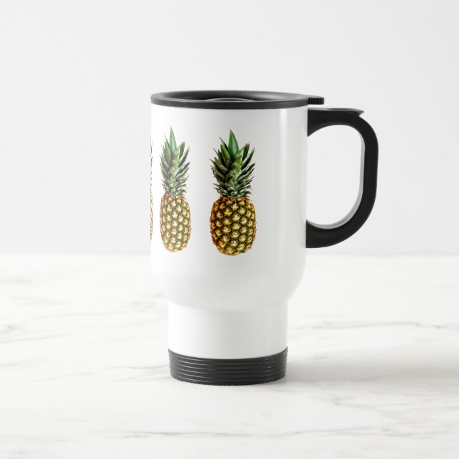 Taza De Viaje Mugre de diseño de piña (Derecha)