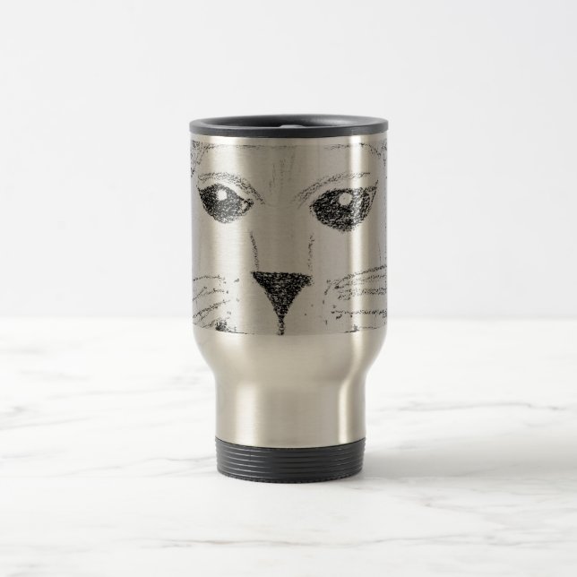Taza De Viaje Mugre de gato suave (Centro)