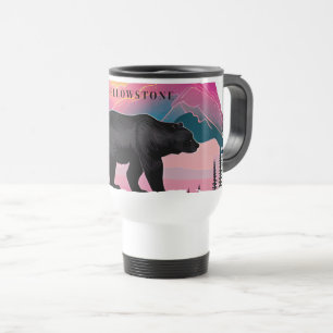 Taza De Viaje Mugre de oso de guijarro amarillo
