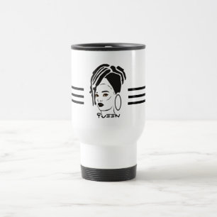 Taza De Viaje Mugre de reina africana de Guay