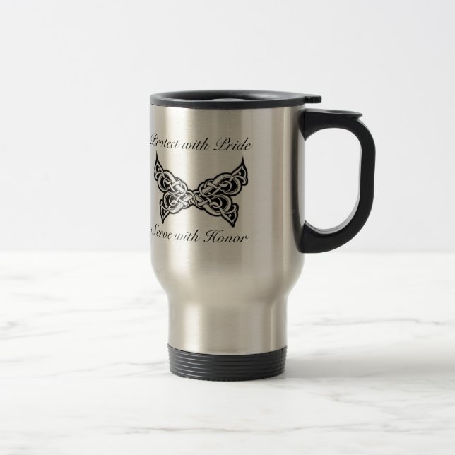 Taza De Viaje Mugre de viaje de tatuaje policial (Derecha)
