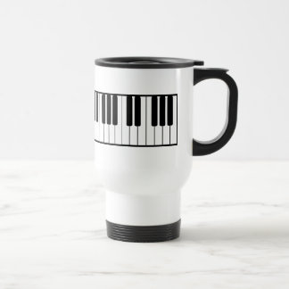 Taza De Viaje Mugre de viaje del teclado del piano