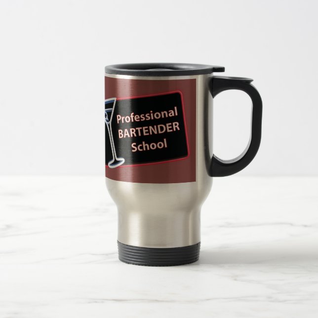 Taza De Viaje Mugre de viaje profesional de Bartender School (Derecha)
