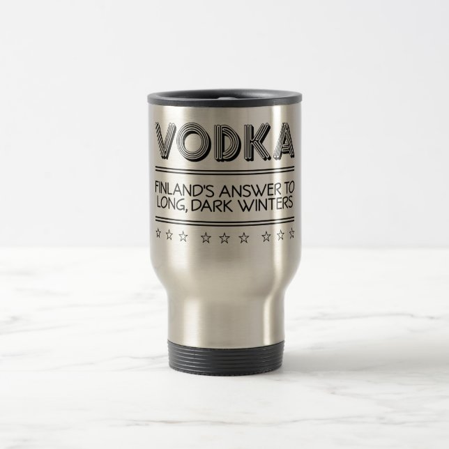 Taza De Viaje Mugs personalizados de VODKA (Centro)