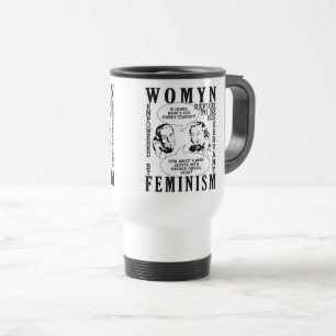 Taza De Viaje Mugs retro feministas de humor