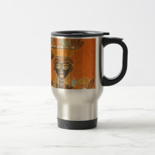 Taza De Viaje Mujer africana con imagen de cesta