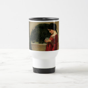 Taza De Viaje Mujer Bola de Cristal Pintura de Waterhouse