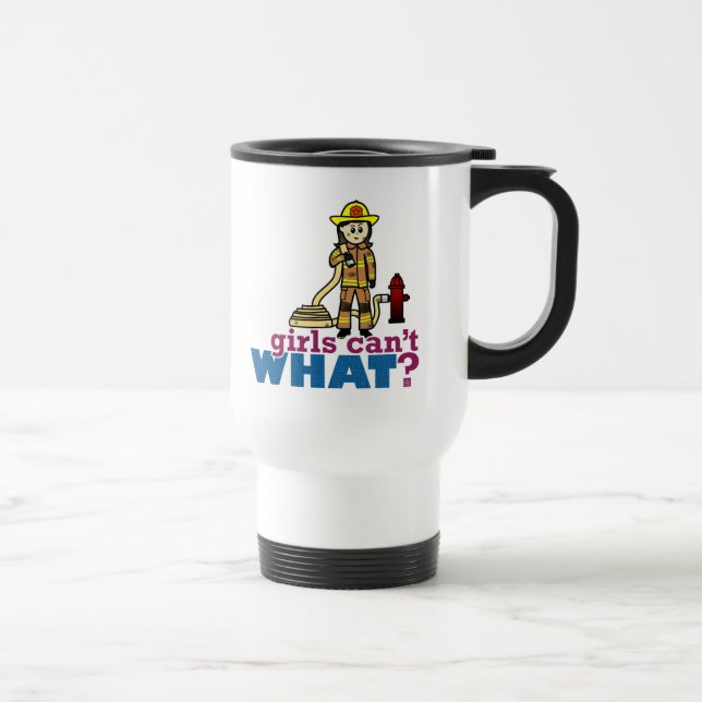 Taza De Viaje Mujer bombera (Derecha)