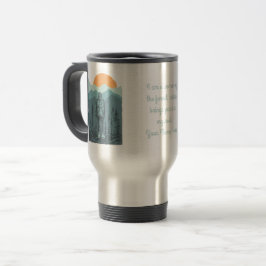 Taza De Viaje Mujer excursionista en la naturaleza personalizabl