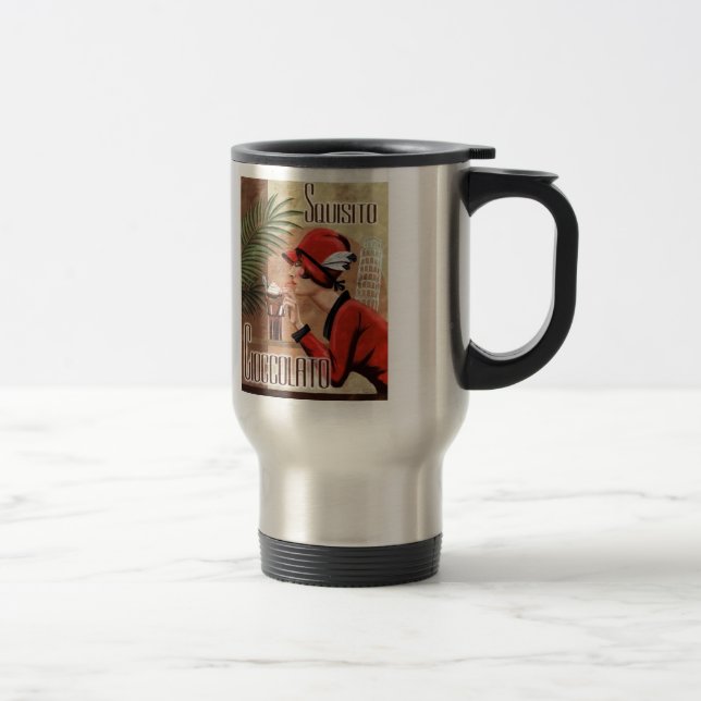Taza De Viaje Mujer italiana del chocolate de Squisito (Derecha)
