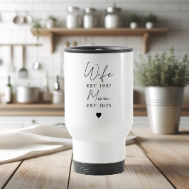 Taza De Viaje Mujer Mamá EST 2025 | Regalo personalizado