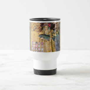 Taza De Viaje Mujer Piscis Vintage Clásico Gótico