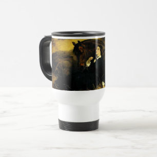 Taza De Viaje Mujer y caballo