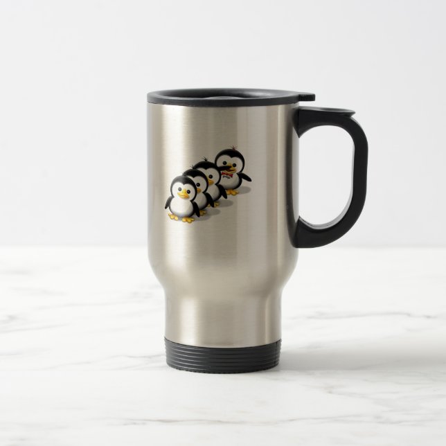 Taza De Viaje Multitud de pingüinos (Derecha)