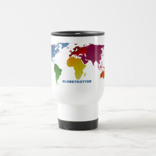 Taza De Viaje Mundo del trotamundos