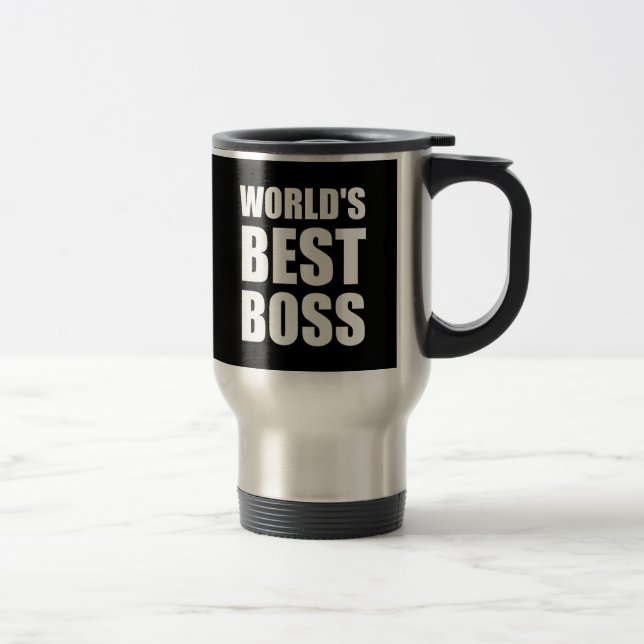 Taza De Viaje Mundos mejor Boss (Derecha)
