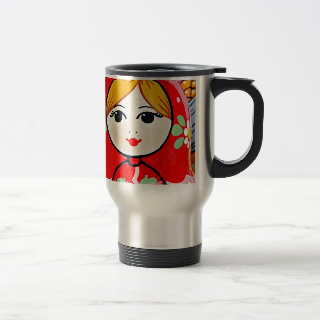 Taza De Viaje Muñeca de Matryoshka (Derecha)