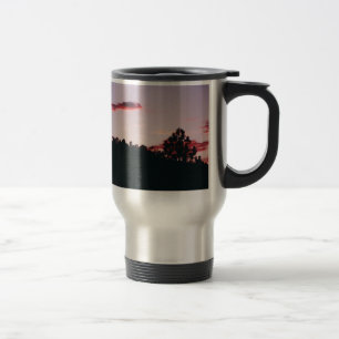 Taza De Viaje Muñeca de silueta al sol