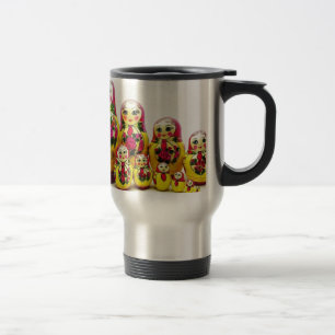Taza De Viaje Muñecas de Matryoshka