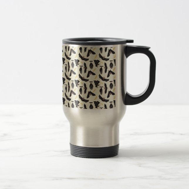 Taza De Viaje murciélagos amarillos (Derecha)
