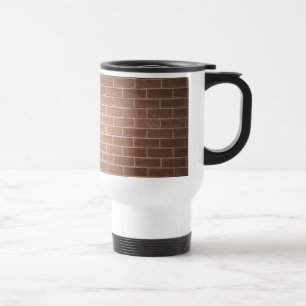 Taza De Viaje Muro de ladrillo rojo texturizado