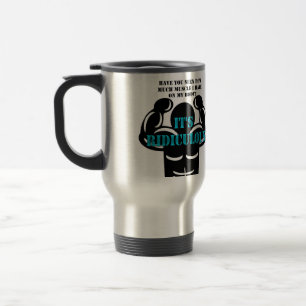 Taza De Viaje músculos tan fuertes que es ridículo divertido