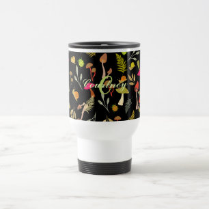 Taza De Viaje Mushroom Botanical Travel Mug