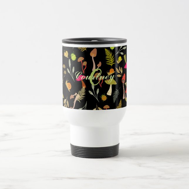 Taza De Viaje Mushroom Botanical Travel Mug (Centro)